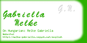 gabriella melke business card